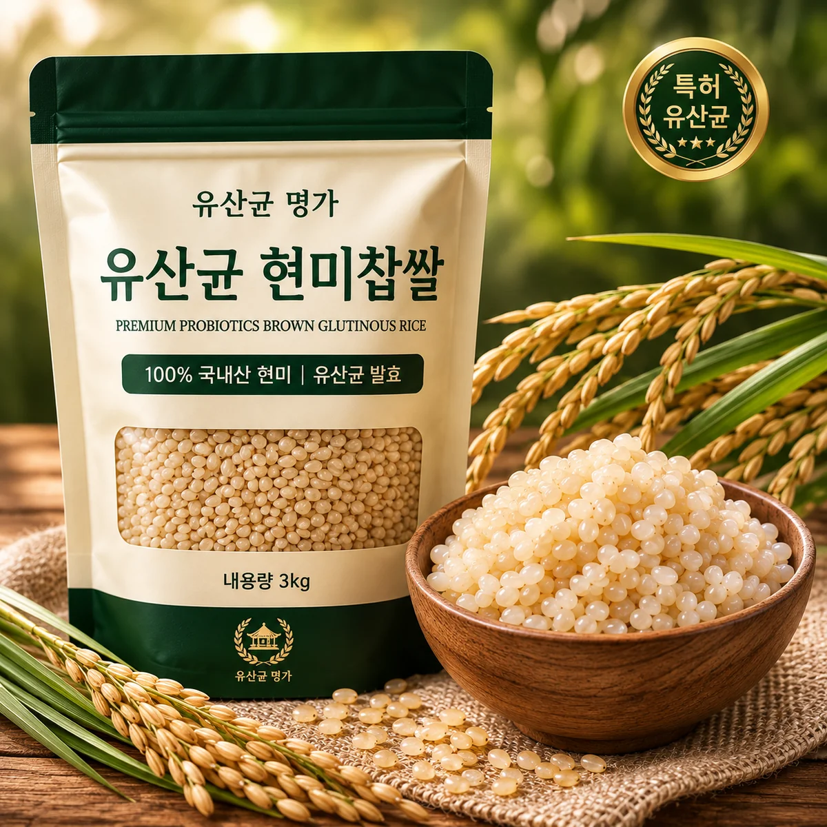 유산균 현미찹쌀 제품 사진